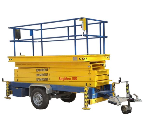 Keltuvas žirklinis priekabinis