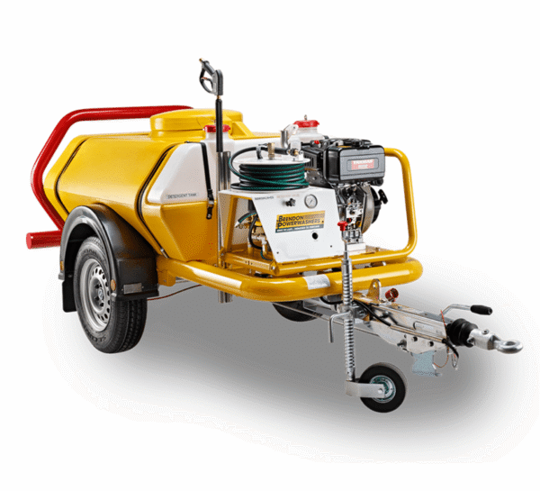 AUKŠTO SLĖGIO PLOVYKLA 250 BAR SU PRIEKABA