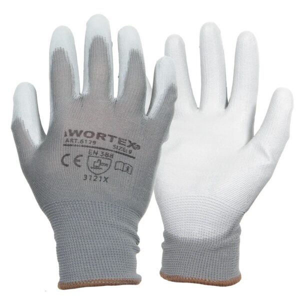 Pirštinės medvilninės su PVC